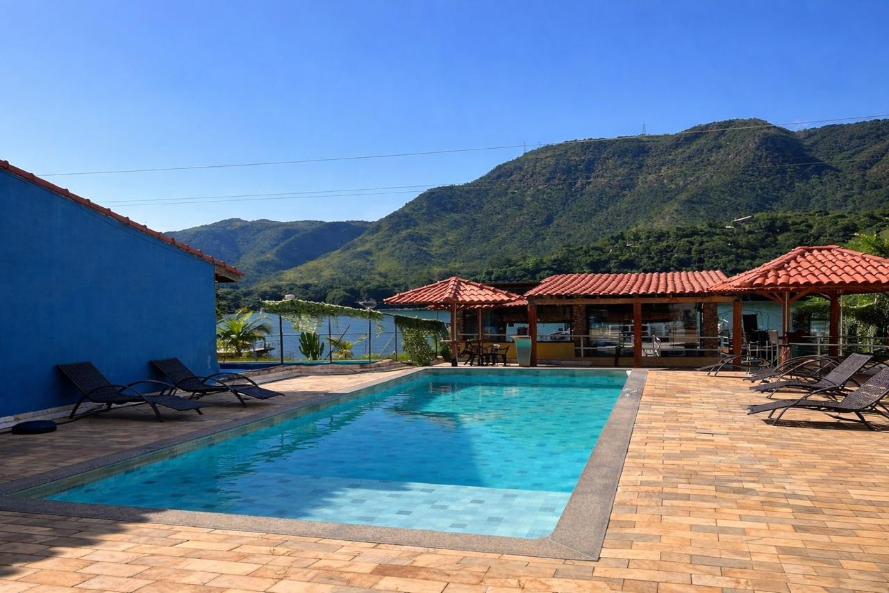 Área de lazer da pousada